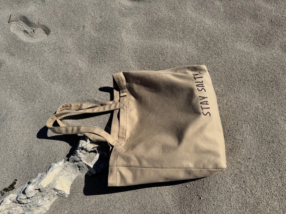 KAHVE STAY SALTY KANVAS ÇANTA