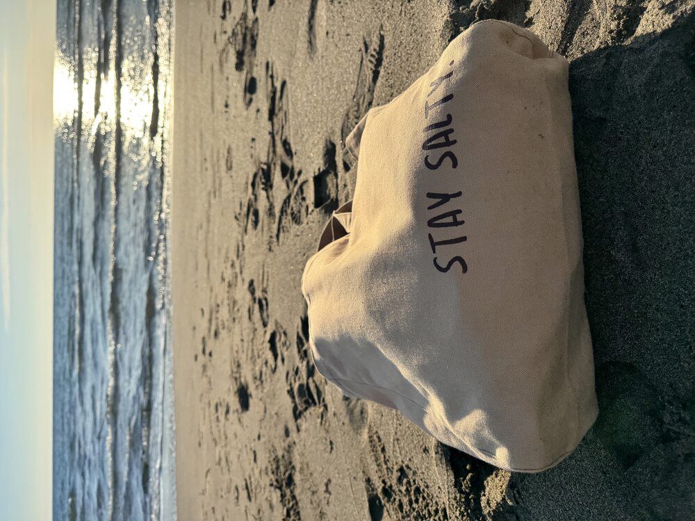 KAHVE STAY SALTY KANVAS ÇANTA
