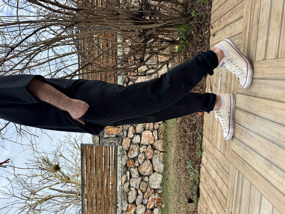 Pamuklu Standart Fit Normal Kesim Siyah Eşofman Takımı