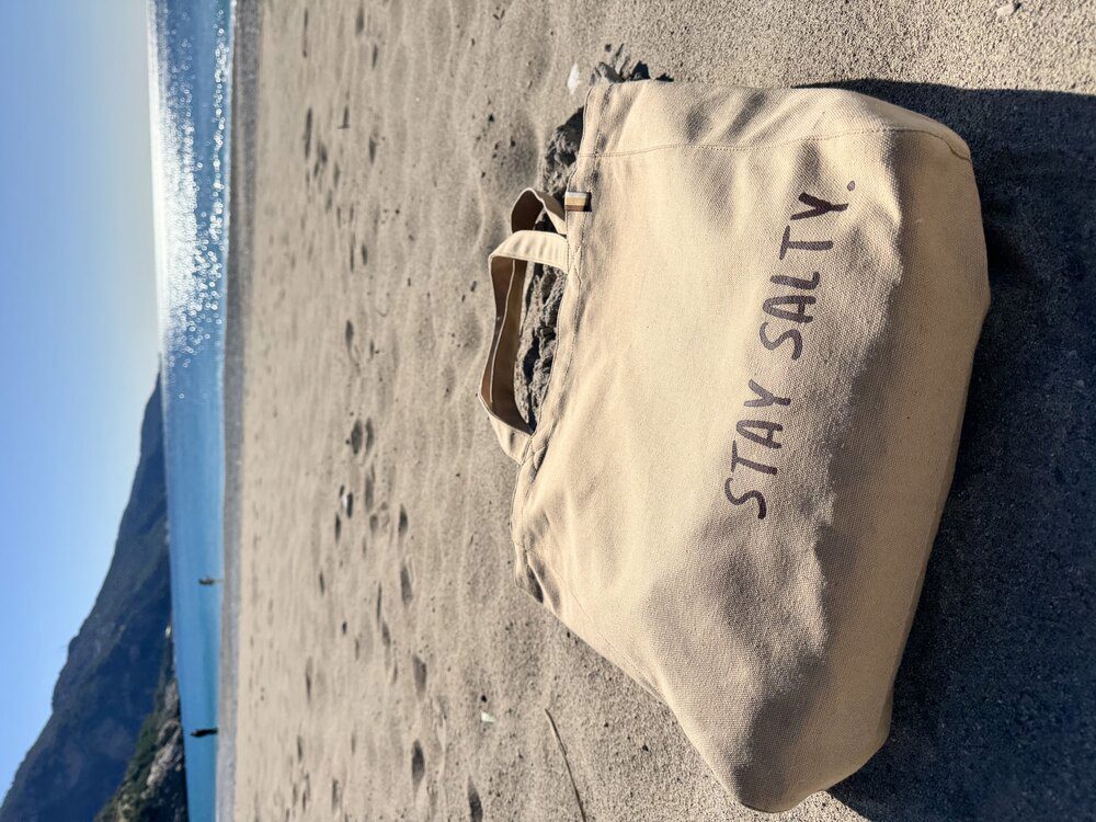 KAHVE STAY SALTY KANVAS ÇANTA